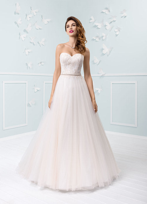 Brautkleid Elizabeth E-3212T Größe 36 peach