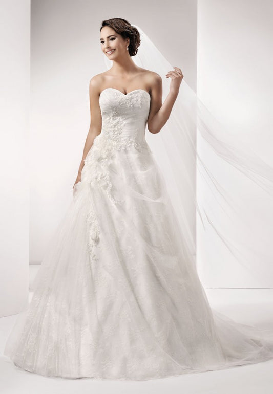 Brautkleid Agnes KA-15140T Größe 36 weiß